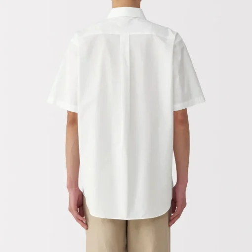 Fashion Men's Washed Broadcloth Short Sleeve Shirt Shirts & Polos