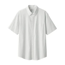 Best Men's Washed Broadcloth Short Sleeve Striped Shirt Shirts & Polos