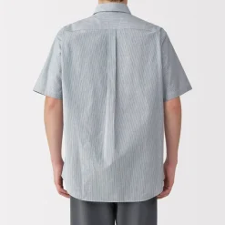 Best Men's Washed Broadcloth Short Sleeve Striped Shirt Shirts & Polos