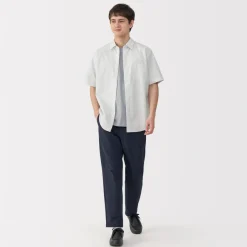 Best Men's Washed Broadcloth Short Sleeve Striped Shirt Shirts & Polos