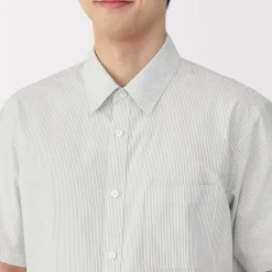 Best Men's Washed Broadcloth Short Sleeve Striped Shirt Shirts & Polos