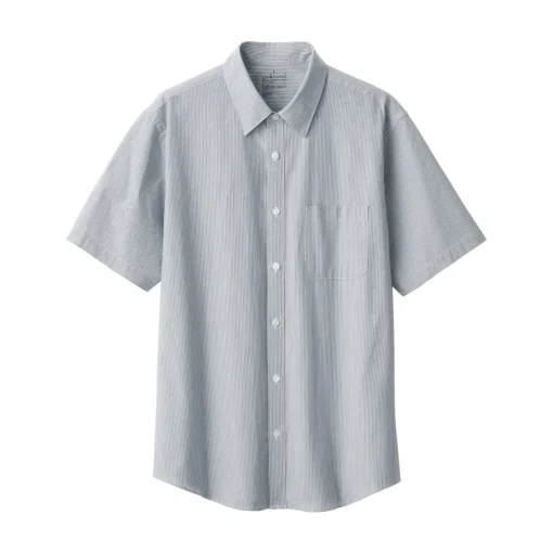 Best Men's Washed Broadcloth Short Sleeve Striped Shirt Shirts & Polos