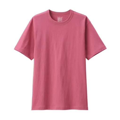 Clearance Men's Washed Heavy Weight Crew Neck Short Sleeve T-Shirt T-Shirts