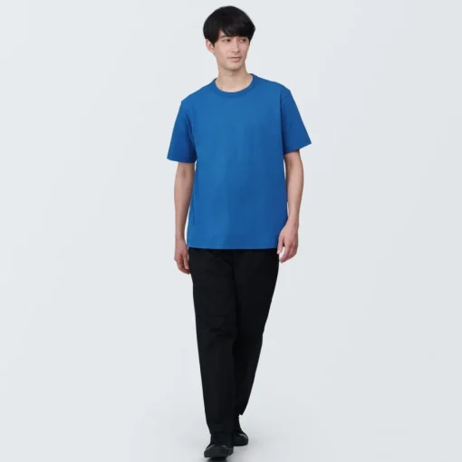 Clearance Men's Washed Heavy Weight Crew Neck Short Sleeve T-Shirt T-Shirts