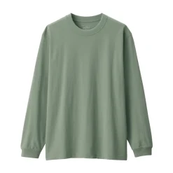 Best Men's Washed Heavy Weight Crew Neck Long Sleeve T-Shirt T-Shirts