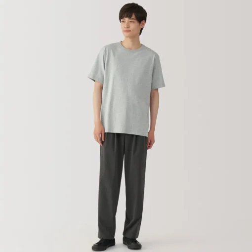 Hot Men's Washed Heavy Weight Crew Neck Short Sleeve T-Shirt T-Shirts