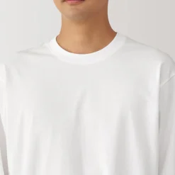 New Men's Washed Jersey Crew Neck Long Sleeve T-Shirt T-Shirts