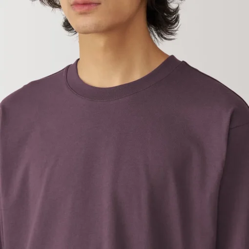 New Men's Washed Jersey Crew Neck Long Sleeve T-Shirt T-Shirts