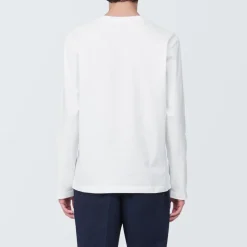New Men's Washed Jersey Crew Neck Long Sleeve T-Shirt T-Shirts