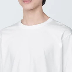 New Men's Washed Jersey Crew Neck Long Sleeve T-Shirt T-Shirts