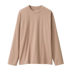 New Men's Washed Jersey Crew Neck Long Sleeve T-Shirt T-Shirts