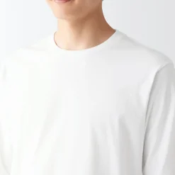Sale Men's Washed Jersey Long Sleeves Crew Neck T-Shirt T-Shirts