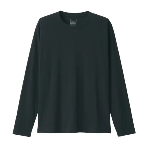 Sale Men's Washed Jersey Long Sleeves Crew Neck T-Shirt T-Shirts