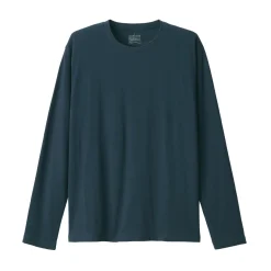 Sale Men's Washed Jersey Long Sleeves Crew Neck T-Shirt T-Shirts