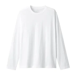 Sale Men's Washed Jersey Long Sleeves Crew Neck T-Shirt T-Shirts
