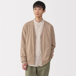 Discount Men's Washed Jersey V-Neck Cardigan Sweaters & Cardigans