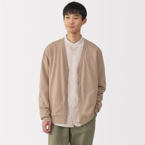 Discount Men's Washed Jersey V-Neck Cardigan Sweaters & Cardigans