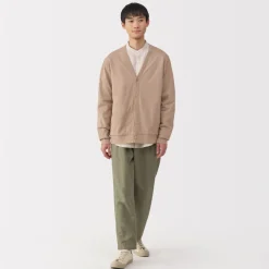 Discount Men's Washed Jersey V-Neck Cardigan Sweaters & Cardigans