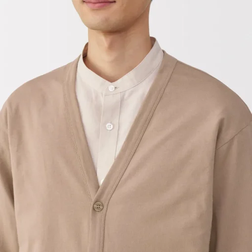Discount Men's Washed Jersey V-Neck Cardigan Sweaters & Cardigans