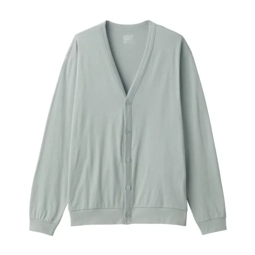 Discount Men's Washed Jersey V-Neck Cardigan Sweaters & Cardigans