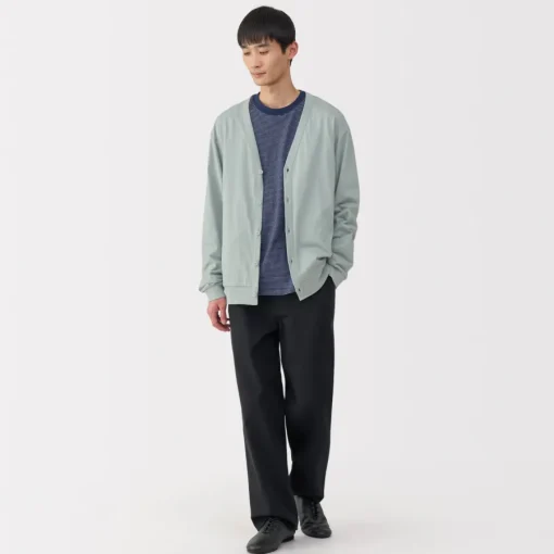 Discount Men's Washed Jersey V-Neck Cardigan Sweaters & Cardigans