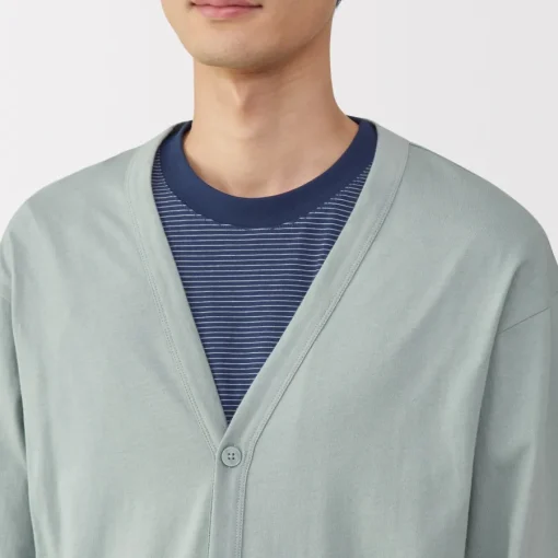 Discount Men's Washed Jersey V-Neck Cardigan Sweaters & Cardigans