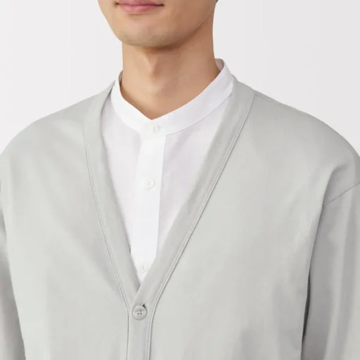 Discount Men's Washed Jersey V-Neck Cardigan Sweaters & Cardigans