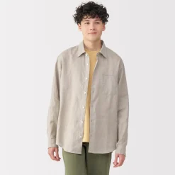 Online Men's Washed Linen Shirt Shirts & Polos
