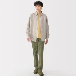 Online Men's Washed Linen Shirt Shirts & Polos