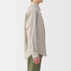 Online Men's Washed Linen Shirt Shirts & Polos