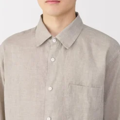 Online Men's Washed Linen Shirt Shirts & Polos