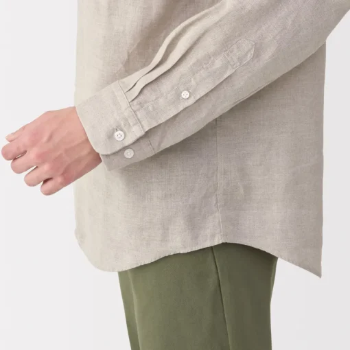 Online Men's Washed Linen Shirt Shirts & Polos