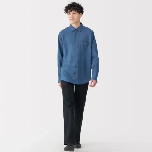 Online Men's Washed Linen Shirt Shirts & Polos