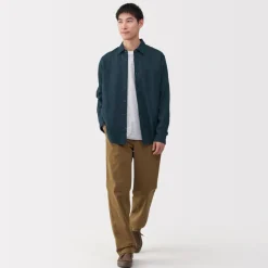 Online Men's Washed Linen Shirt Shirts & Polos