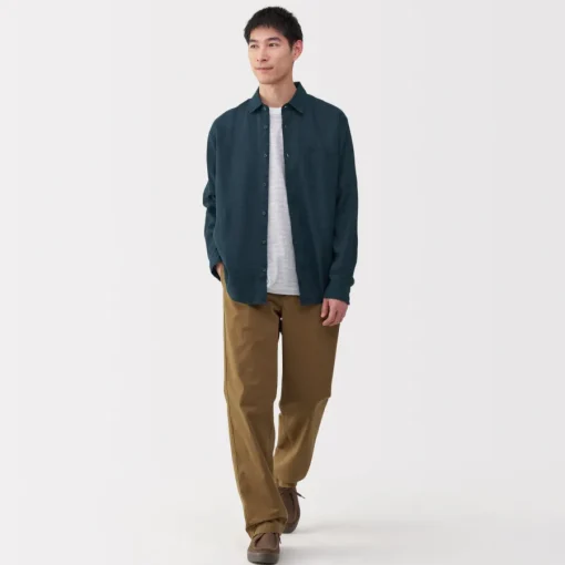 Online Men's Washed Linen Shirt Shirts & Polos