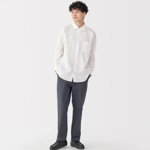 Online Men's Washed Linen Shirt Shirts & Polos