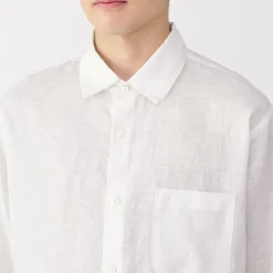Online Men's Washed Linen Shirt Shirts & Polos
