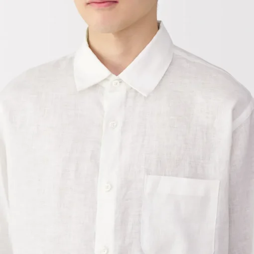 Online Men's Washed Linen Shirt Shirts & Polos