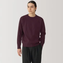 New Men's Washed Milano Ribbed Crew Neck Sweater Sweaters & Cardigans
