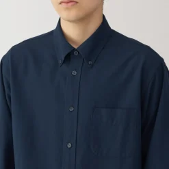 Clearance Men's Washed Oxford Button Down Long Sleeve Shirt Shirts & Polos