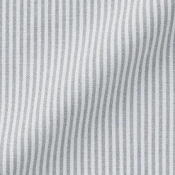 Fashion Men's Washed Oxford Button Down Long Sleeve Striped Shirt Shirts & Polos