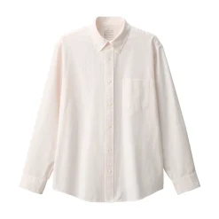 Fashion Men's Washed Oxford Button Down Long Sleeve Striped Shirt Shirts & Polos