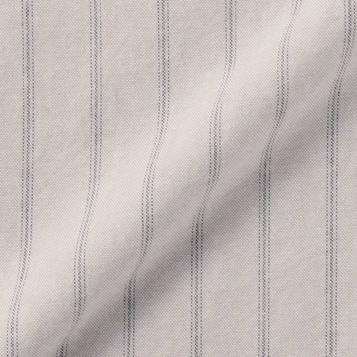 Best Men's Washed Oxford Stand Collar Long Sleeve Striped Shirt Shirts & Polos