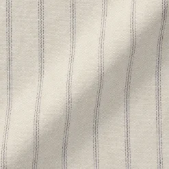 Best Men's Washed Oxford Stand Collar Long Sleeve Striped Shirt Shirts & Polos