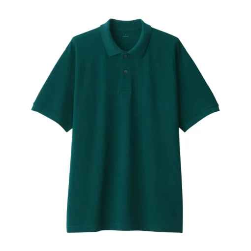 New Men's Washed Pique Short Sleeve Polo Shirt Shirts & Polos