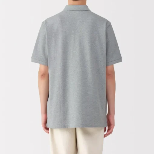 New Men's Washed Pique Short Sleeve Polo Shirt Shirts & Polos