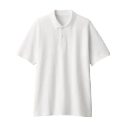 New Men's Washed Pique Short Sleeve Polo Shirt Shirts & Polos
