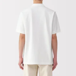 New Men's Washed Pique Short Sleeve Polo Shirt Shirts & Polos