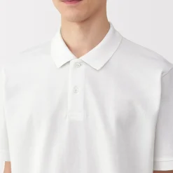 New Men's Washed Pique Short Sleeve Polo Shirt Shirts & Polos