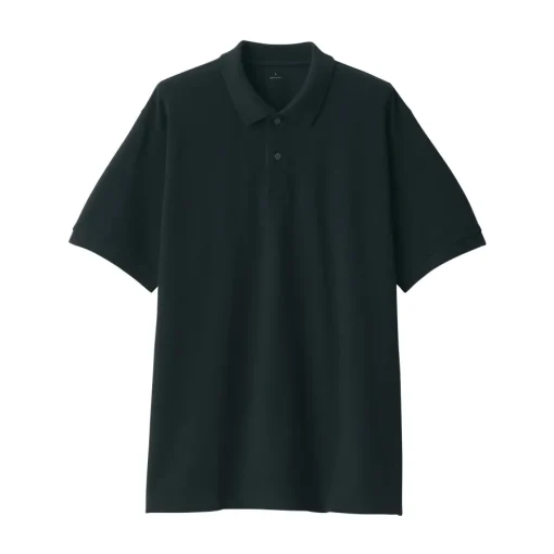 New Men's Washed Pique Short Sleeve Polo Shirt Shirts & Polos